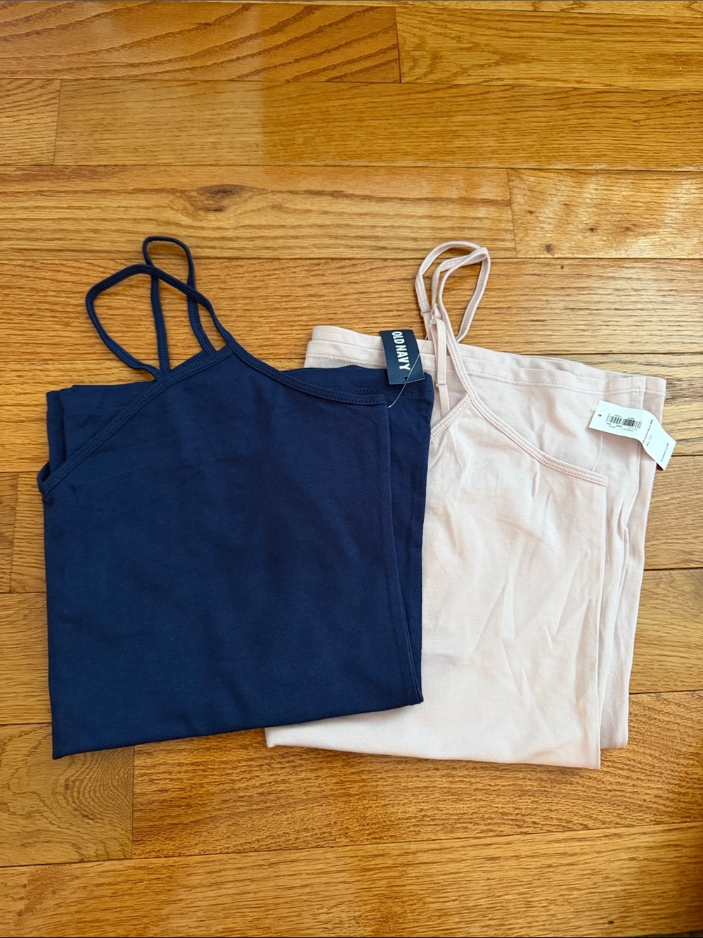 Old Navy - Bundle of 2 Cami Tank Tops - Navy & Blush Pink - NWTs